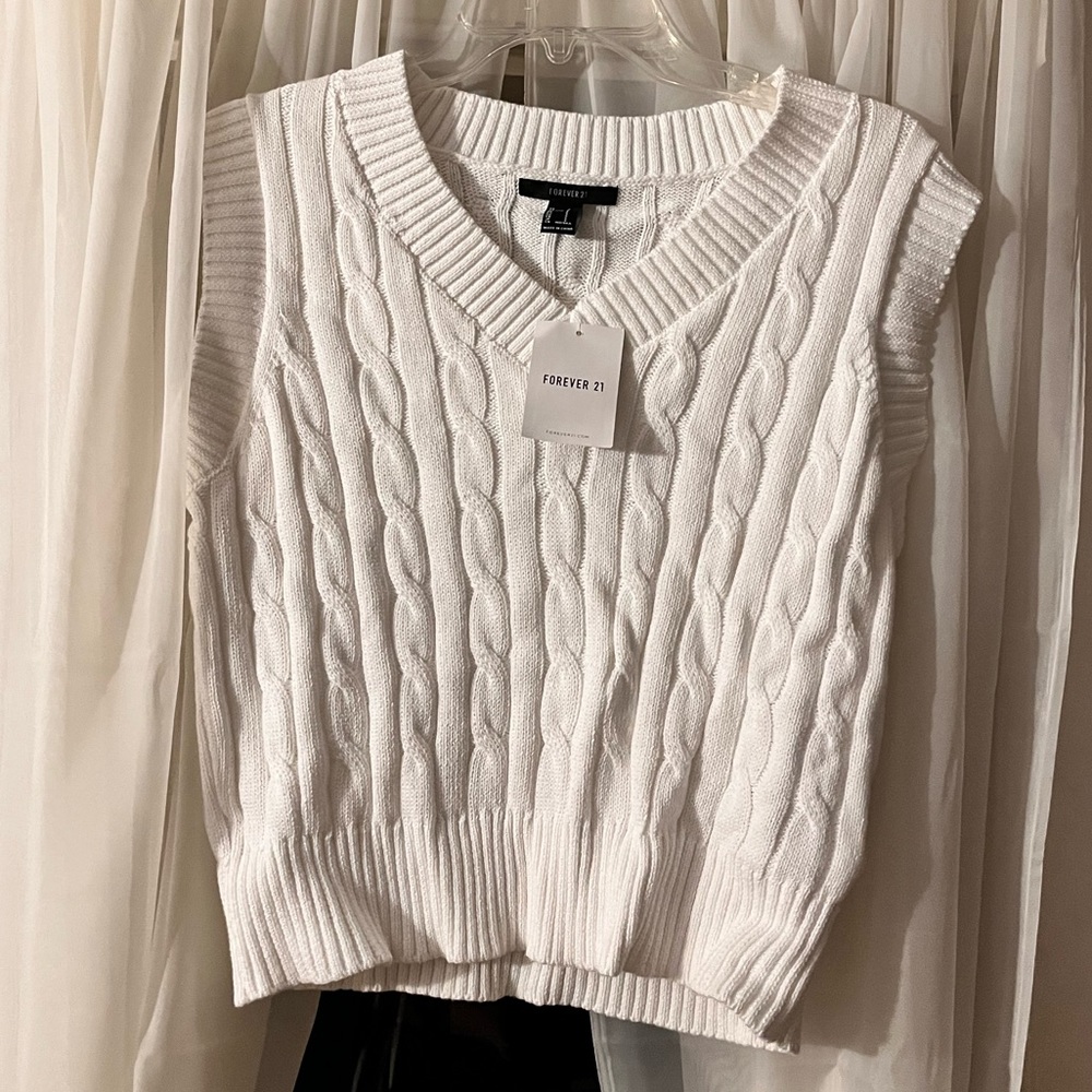 White Sweater Vest
